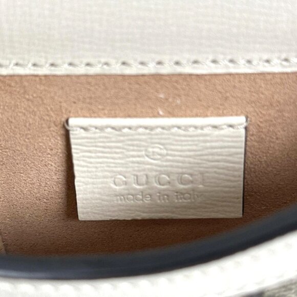GUCCI Cream Canvas Horsebit Shoulder Bag - Picture 10 of 10